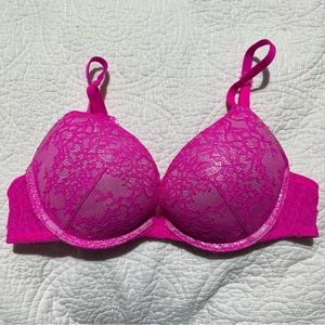 La Senza‎ pink lace push up bra size 32B